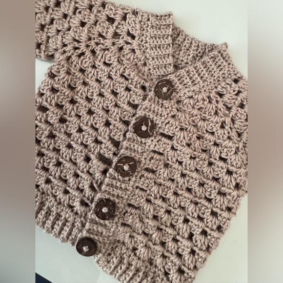 Handcrafted Baby Cardigan Sweater - Picture 2 of 7